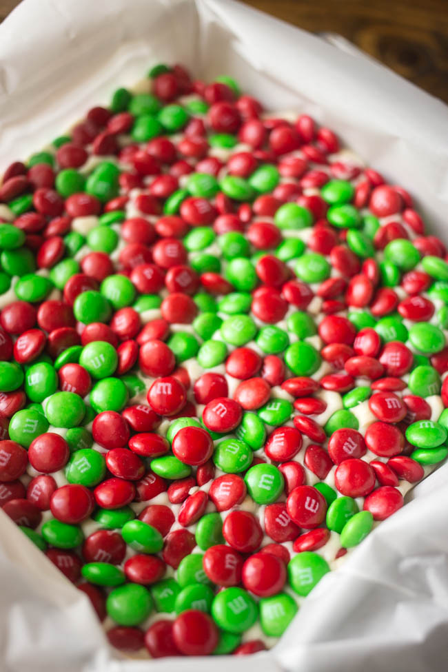 This M&M'S Peppermint Fudge is a quick and easy holiday treat featuring delicious M&M'S Milk Chocolate candies!