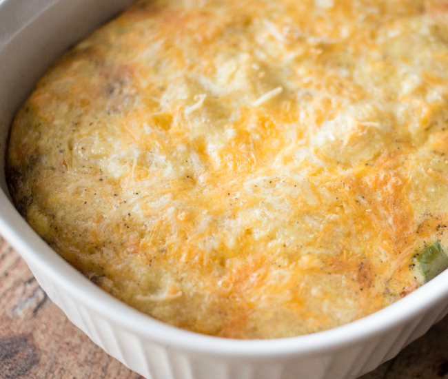 This Veggie Tot Casserole is easy and delicious! Made with Green Giant Veggie Tots, it's also packed full of veggie goodness.