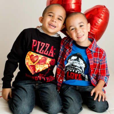 Love is in the air in classic reds, heart designs and supersoft layers with Gymboree’s new Cozy Valentine collection!
