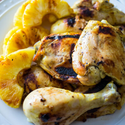 This Grilled Pineapple Lime Chicken is a delicious blend of citrus and spices for a meal your family will love!
