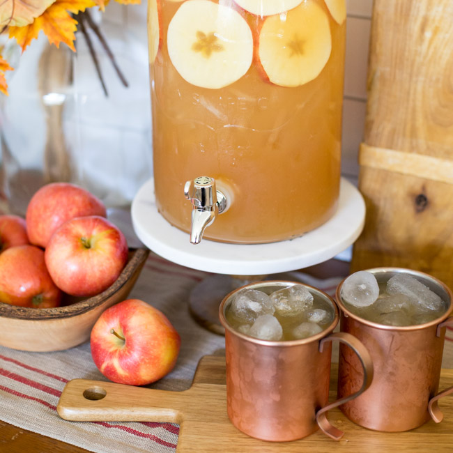 Spice up your fall with this delicious and easy to make Spiced Apple Rum Punch - featuring Bundaberg's new Spiced Ginger Beer! Perfect for fall entertaining!