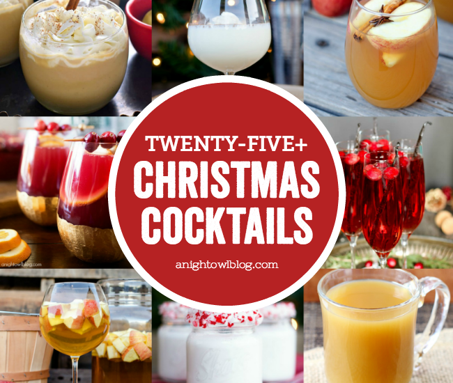 From Easy Cranberry Sangria to a Gingerbread Latte Martini, discover 25+ Christmas Cocktails perfect for your holiday festivities!