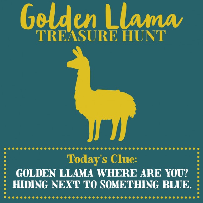 Golden Llama Treasure Hunt Clue 1