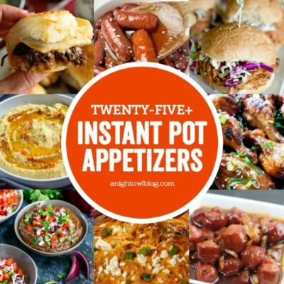 From BBQ Pulled Pork Sliders to Lil Smokies, discover over 25 Instant Pot Appetizer Recipes perfect for game day or your next get together!