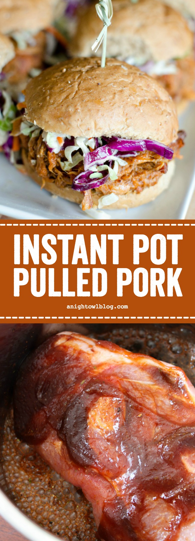 Made with an easy homemade BBQ sauce, this Instant Pot BBQ Pulled Pork is perfect for game day or your summer parties!