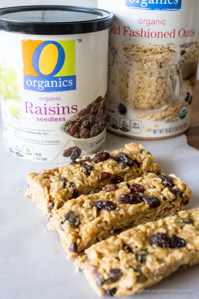 Get on the road to better snacking with these No Bake Homemade Organic Granola Bars made with O Organics® from Albertsons and Safeway stores.