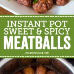 These Instant Pot Sweet and Spicy Meatballs are the perfect blend of sweet, spicy and smoky and are sure to be your new favorite appetizer!