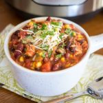 Instant Pot Turkey Chili is a quick and easy meal that you can make with leftover holiday turkey or ground turkey - an easy weeknight meal that your family is sure to love!