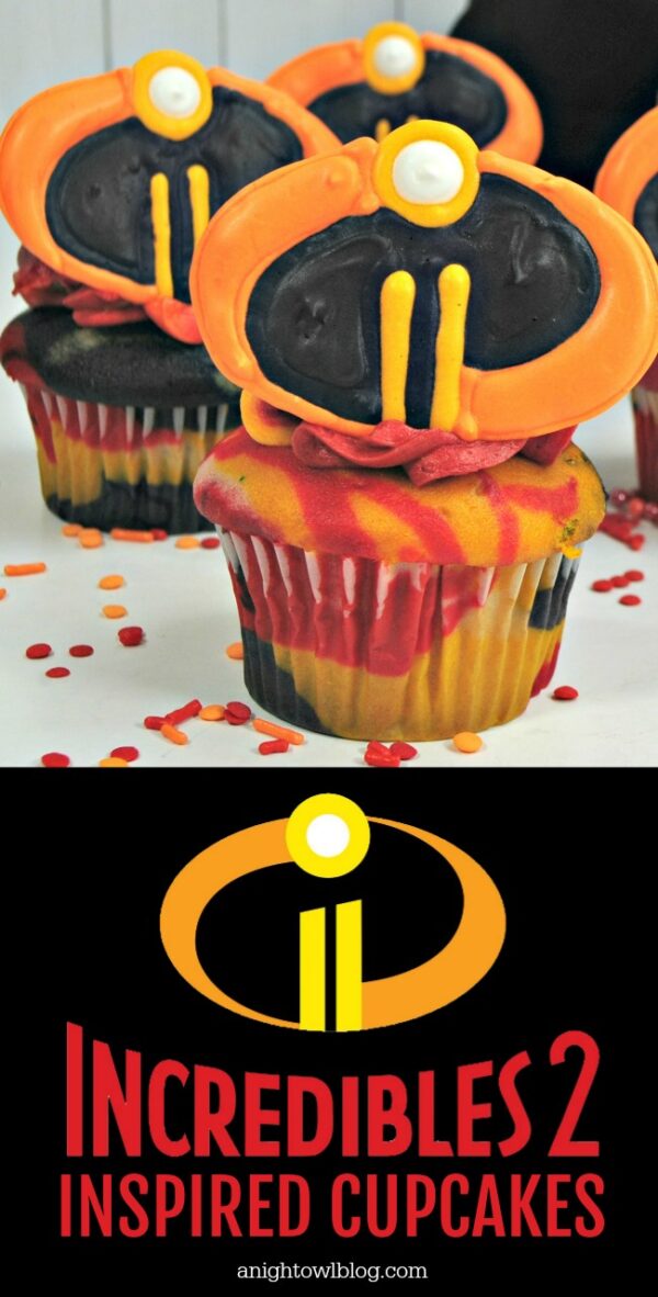 Disney Pixar Incredibles Cupcakes - A Night Owl Blog