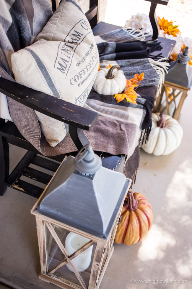 This year, create a Fall Farmhouse Porch with warm and cozy design elements, full of charm and character