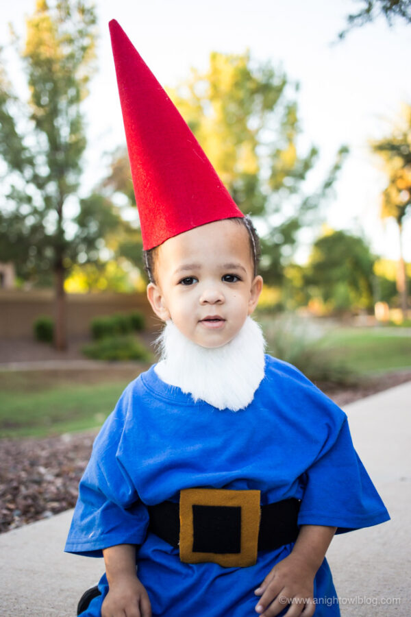 NoSew Garden Gnome Costume A Night Owl Blog