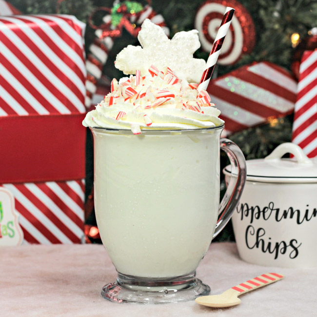 Perfect for chilly, winter nights, whip up some delicious, sweet and warm Candy Cane Hot Chocolate!
