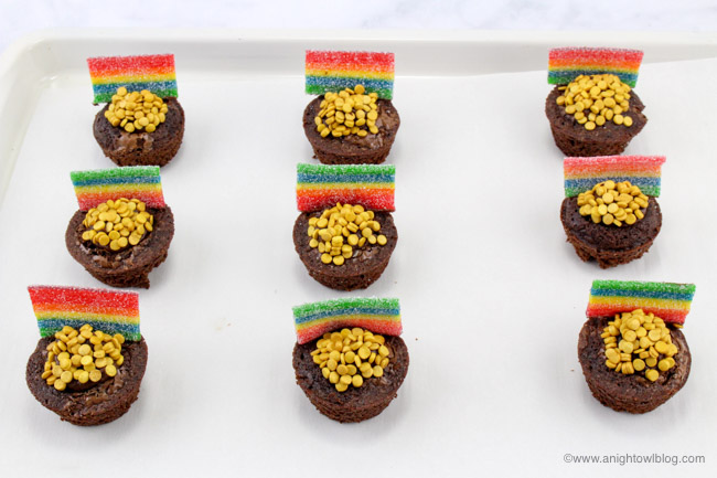 These St. Patrick's Day Brownie Treats are so cute and a breeze to make with just a few store-bought ingredients.