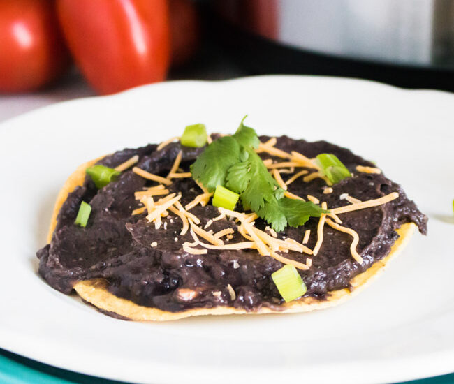 No soaking needed! Whip up delicious Instant Pot Refried Black Beans in a fraction of the time without skimping on the homemade taste!