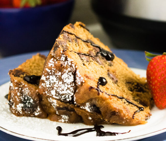 Perfect for the holiday baking season without all of the fuss, whip up an easy and delicious Instant Pot Peanut Butter Chocolate Chip Cake that your family and friends are sure to love!