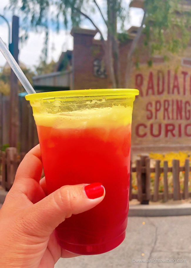 Fillmore’s Fuelin’ Groovy Pomegranate Limeade from Cozy Cone Motel